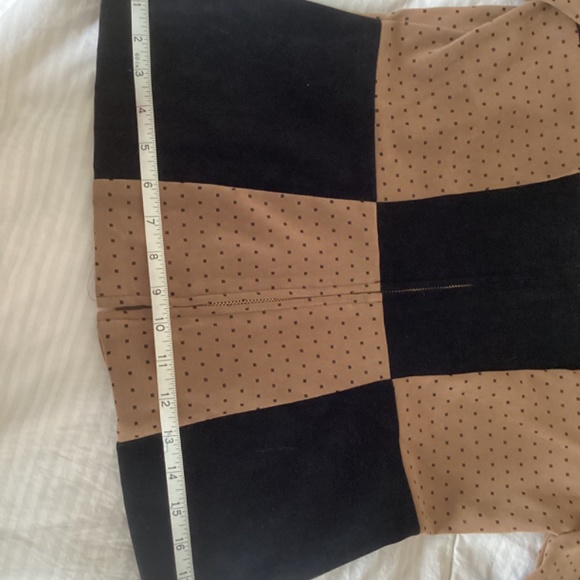 Vintage Brown Black zipper front color block Jessica Howard Jacket 6 Petite - Picture 11 of 13